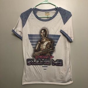 Disney Star Wars 3cpo shirt white medium